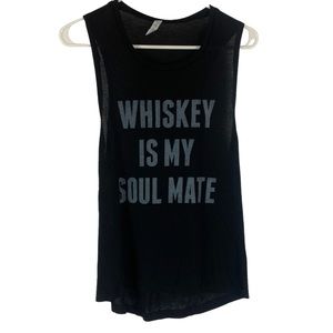 Whiskey is my Soul Mate - lightweight tank - M